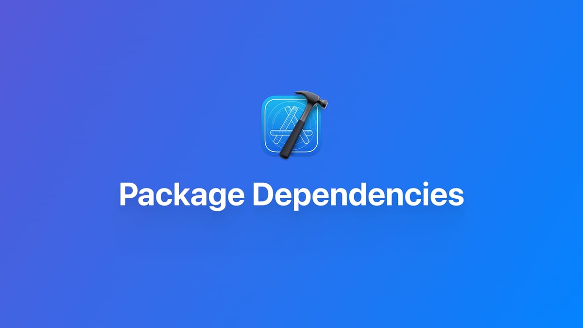 使用 Xcode package dependencies 管理依赖库