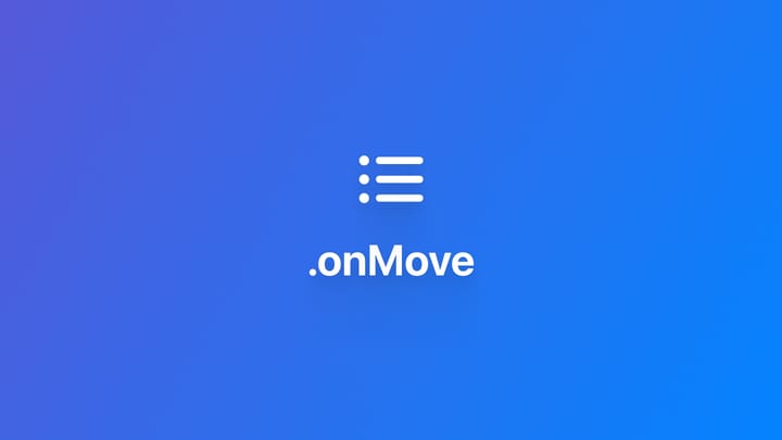 List｜使用 .onMove 添加拖拽排序功能